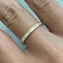 Cubic Zirconia Eternity Band Ring
