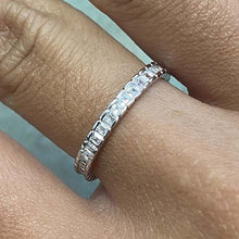 Cubic Zirconia Eternity Band Ring