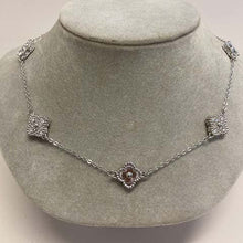 Pave & Burst Clover Station Necklace