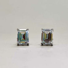 Emerald Cut Fine Setting Earrings