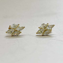 Marquise Cluster Stud Earrings