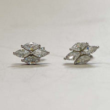 Marquise Cluster Stud Earrings