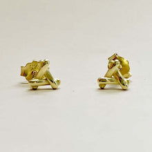 Overlap Corners Triangle Stud Earrings