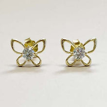Open Butterfly Cubic Zirconia Body Stud Earrings
