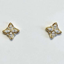 Marquise Flower Stud Earrings