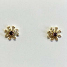 Baguette Petals Flower Stud Earrings