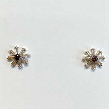 Baguette Petals Flower Stud Earrings