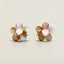Enamel Flower Stud Earrings