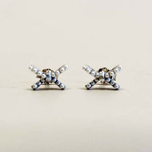 Pearl Bow Stud Earrings