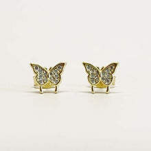 Pave Butterfly Stud Earrings