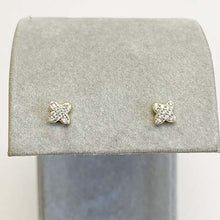 Pave Clover Stud Earrings