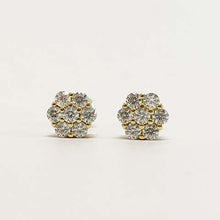 Flower Cluster Stud Earrings