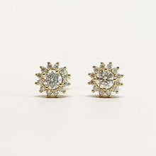 Halo Flower Stud Earrings