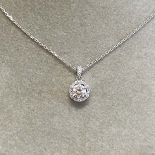 Round Halo Necklace