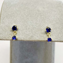 Round Cubic Zirconia Drop Earrings