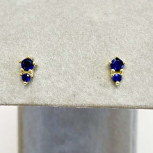 Stacked Round Cubic Zirconia Stud Earrings