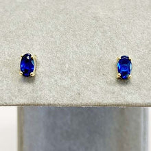 Oval Cubic Zirconia Stud Earrings