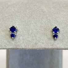 Stacked Round Cubic Zirconia Stud Earrings