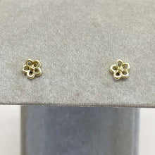 Mini Open Flower Stud Earrings