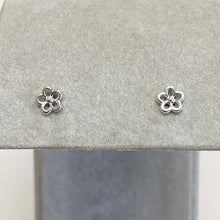 Mini Open Flower Stud Earrings