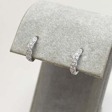 Cubic Zirconia Huggie Hoop Earrings