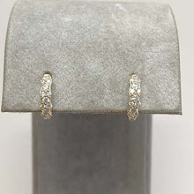 Cubic Zirconia Huggie Hoop Earrings