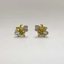 Enamel Bumble Bee Stud Earrings