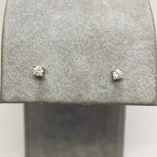 Cubic Zirconia Solitaire Stud Earrings
