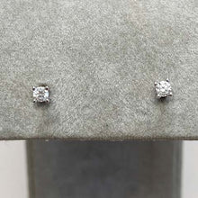 Cubic Zirconia Solitaire Stud Earrings