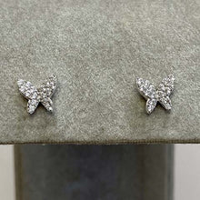 Pave Butterfly Stud Earrings