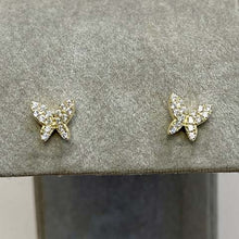 Pave Butterfly Stud Earrings