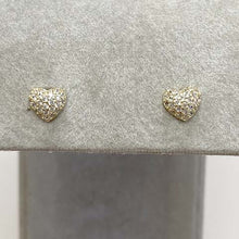 Pave Heart Stud Earrings 3-Set