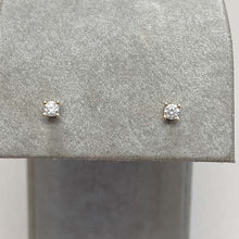 Cubic Zirconia Square Solitaire Stud Earrings