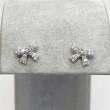 Pave Bow Stud Earrings