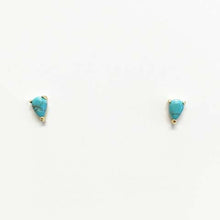 Teardrop Turquoise Stud Earrings