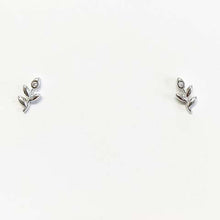 Mini Flower with Stem Stud Earrings