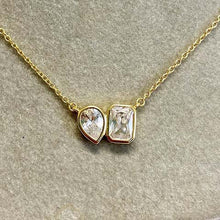 Teardrop & Emerald Cut Necklace