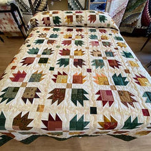 Tinted Autumn Leaves Queen Quilt
