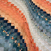 Teal & Coral Surf Song King Quilt