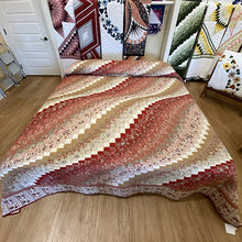 Red & Tan Surf Song King Quilt