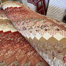 Red & Tan Surf Song King Quilt