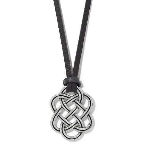 Trellis Leather Necklace