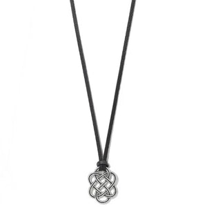 Trellis Leather Necklace