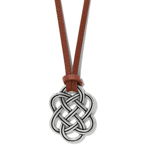 Trellis Leather Necklace