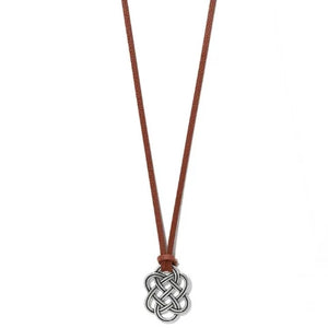 Trellis Leather Necklace