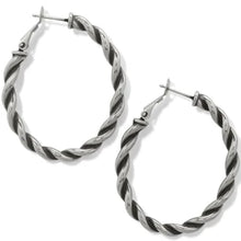 Interlok Twist Oval Leverback Hoop Earrings