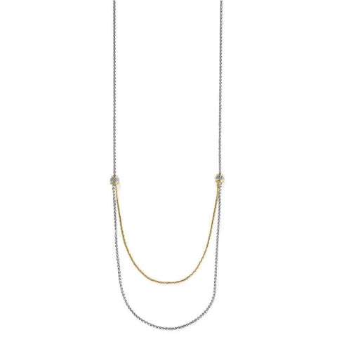 Petite Two Tone Double Necklace