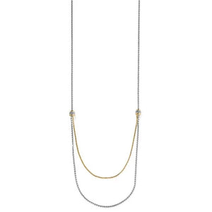 Petite Two Tone Double Necklace