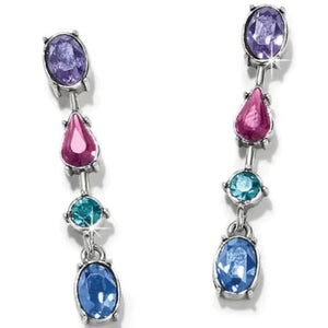 Jewel Slim Drop Earrings