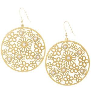 Posey Disc French Wire Earrings